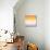 Retro Pattern of Geometric Shapes-Little_cuckoo-Stretched Canvas displayed on a wall