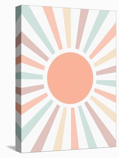 Retro Rainbow Pastel-Leah Straatsma-Stretched Canvas