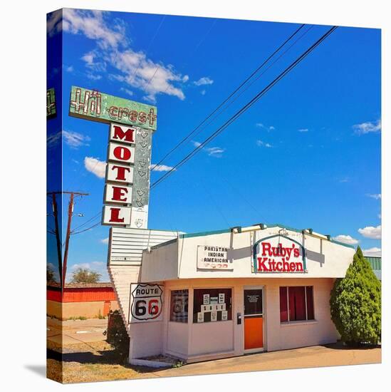 Retro Restaurant Sign in America-Salvatore Elia-Premier Image Canvas