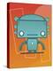 Retro Robot Aqua-Craig Snodgrass-Premier Image Canvas