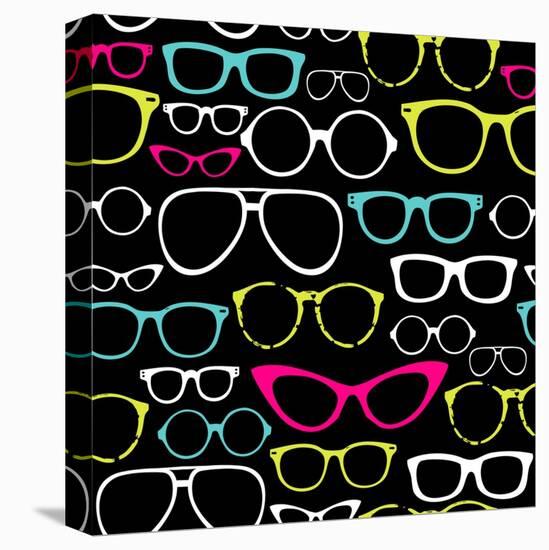 Retro Seamless Spectacles-Alisa Foytik-Stretched Canvas
