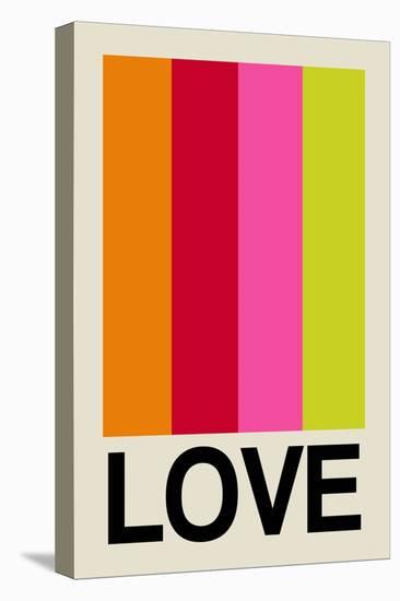 Retro Stripe LOVE Fruit-Frances Collett-Premier Image Canvas