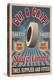 Retro Tire Ad - Vintage Sign-Lantern Press-Stretched Canvas