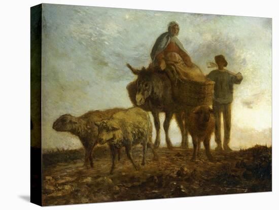 Return from the Fields-Jean-François Millet-Premier Image Canvas