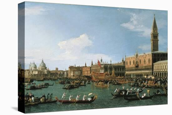Return of Il Bucintoro on Ascension Day, 1745-1750-Canaletto-Premier Image Canvas