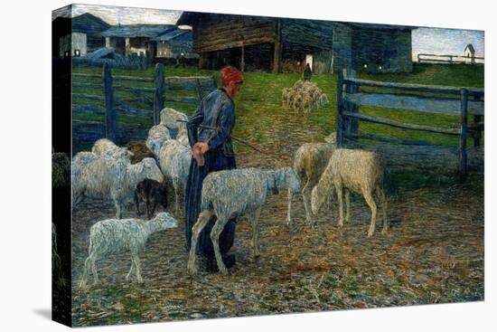 Return to the Stables. 1888-Giovanni Segantini-Premier Image Canvas