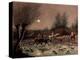 Returning Home by Moonlight (Colour Litho)-James Pollard-Premier Image Canvas