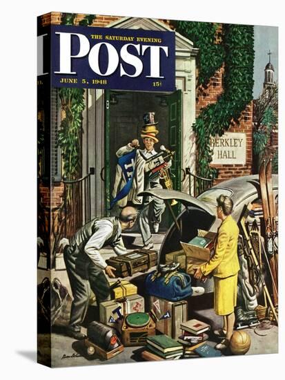 "Returning Home From College," Saturday Evening Post Cover, June 5, 1948-Stevan Dohanos-Premier Image Canvas