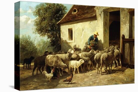 Returning Home-Charles Emile Jacque-Premier Image Canvas