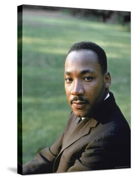 Rev. Martin Luther King, at Atlanta University for SCLC Sponsored Student Conf-Howard Sochurek-Premier Image Canvas