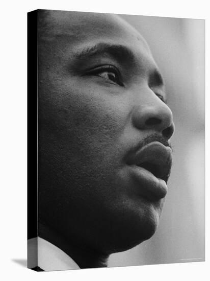 Rev. Martin Luther King Jr. Speaking at 'Prayer Pilgrimage for Freedom' at Lincoln Memorial-Paul Schutzer-Premier Image Canvas