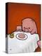 Revenge Is a Dish (Pig)-Luke Chueh-Stretched Canvas