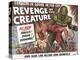 Revenge of the Creature, UK Movie Poster, 1955-null-Stretched Canvas