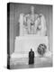 Reverend Daniel Wahl Praying at Lincoln Memorial-Paul Schutzer-Premier Image Canvas