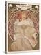 Reverie, c.1897-Alphonse Mucha-Stretched Canvas