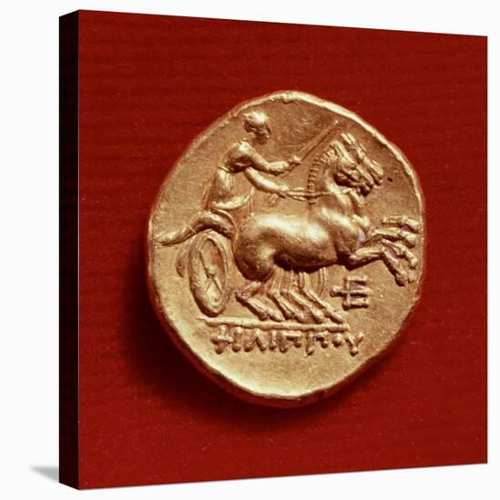 Reverse of a Stater of Philip II of Macedonia Depicting a Charioteer, 356-336 BC-null-Premier Image Canvas