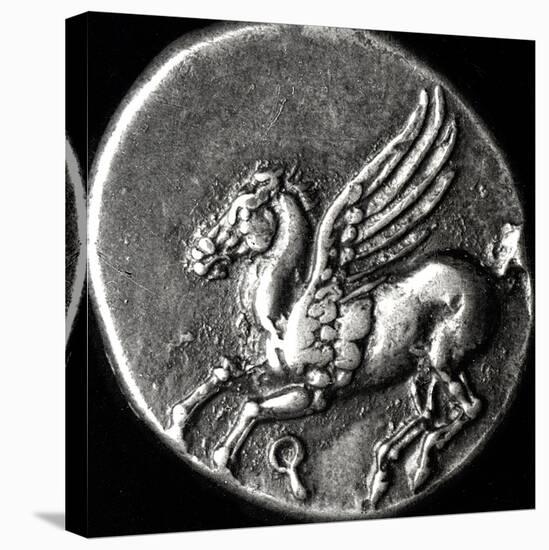 Reverse Side of a Coin Depicting Pegasus, from Corinth, 700-300 BC-null-Premier Image Canvas