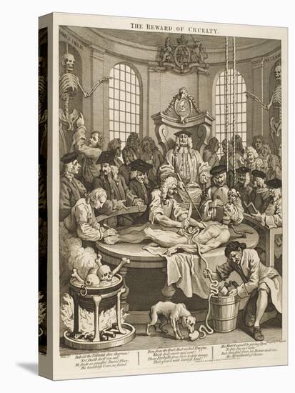 Reward for Cruelty Hideously Dissected by Zealous Medics-William Hogarth-Stretched Canvas