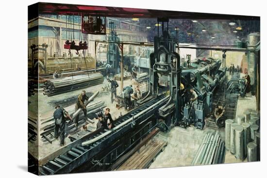 Reynolds Tubes- British Aircraft Industry- Feeding the Giants-Terence Cuneo-Premier Image Canvas