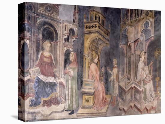 Rhetoric, Arithmetic, Astronomy, Scenes from Liberal Arts, 1411-1412-Gentile da Fabriano-Premier Image Canvas