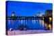 Rhine Bridge and Cathedral of Cologne Above the River Rhine at Night-Michael Runkel-Premier Image Canvas