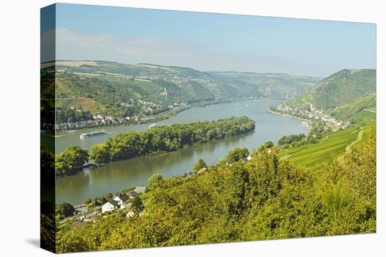 Rhine River, Near Bodenthal, Hesse, Germany, Europe-Jochen Schlenker-Premier Image Canvas