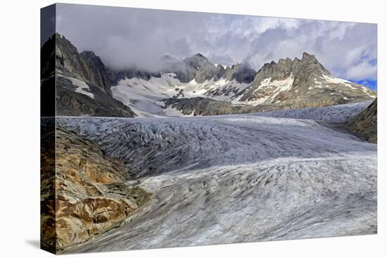 Rhone Glacier at Furka Pass, Canton of Valais, Swiss Alps, Switzerland, Europe-Hans-Peter Merten-Premier Image Canvas