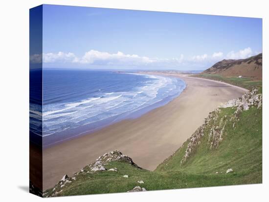 Rhossili Bay, Gower Peninsula, Wales, United Kingdom-Roy Rainford-Premier Image Canvas