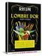 Rhum de Lombre d'Or Martinique Brand Rum Label-Lantern Press-Stretched Canvas