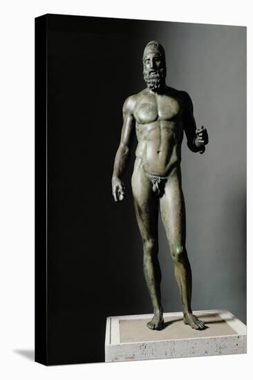 Riace Bronze (B), Bronze Statue of a Young Man with Helmet, More Than Life-Size, Found in 1972-Phidias-Premier Image Canvas