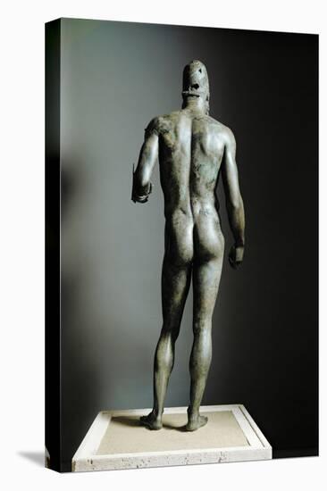 Riace Bronze (B), Bronze Statue of a Young Man with Helmet, More Than Life-Size, Found in 1972-Phidias-Premier Image Canvas