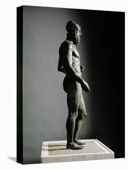 Riace Bronze (B), Bronze Statue of a Young Man with Helmet, More Than Life-Size, Found in 1972-Phidias-Premier Image Canvas