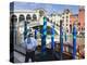 Rialto Bridge and Gondolier, Grand Canal, Venice, UNESCO World Heritage Site, Veneto, Italy, Europe-Amanda Hall-Premier Image Canvas