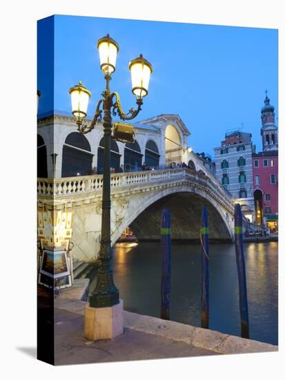 Rialto Bridge on the Grand Canal, Venice, UNESCO World Heritage Site, Veneto, Italy, Europe-Amanda Hall-Premier Image Canvas