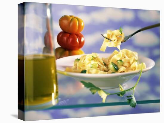 Ribbon Pasta with Courgettes-Ulrike Koeb-Premier Image Canvas