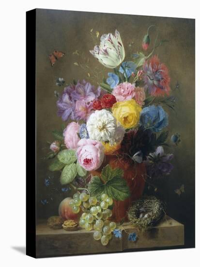 Rich Still Life of Roses, Poppies, Azaleas and Tulips-Arnoldus Bloemers-Premier Image Canvas