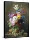 Rich Still Life of Roses, Poppies, Azaleas and Tulips-Arnoldus Bloemers-Premier Image Canvas