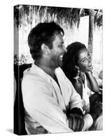 Richard Burton and Elizabeth Taylor on Location-Gjon Mili-Premier Image Canvas