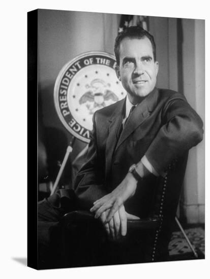 Richard M. Nixon at the White House-Hank Walker-Premier Image Canvas