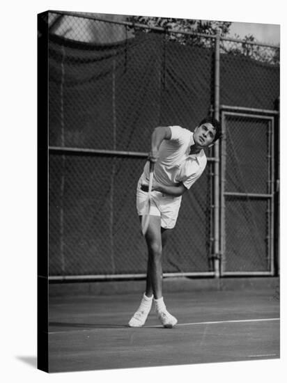 Richard "Pancho" Gonzales Playing in a Tennis Tournament-John Florea-Premier Image Canvas