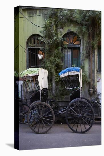 Rickshaw on the Street, Kolkata (Calcutta), West Bengal, India, Asia-Bruno Morandi-Premier Image Canvas