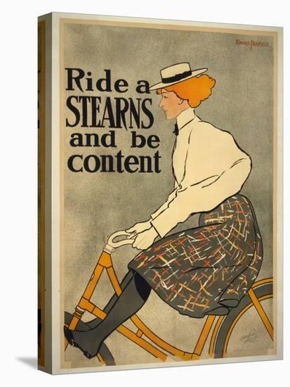 Ride a Stearns and Be Content, 1896 (Litho)-Edward Penfield-Premier Image Canvas