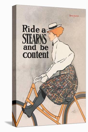 Ride a Stearns and Be Content-Edward Penfield-Stretched Canvas