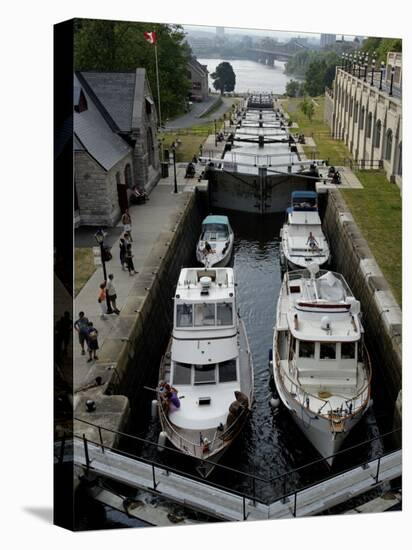 Rideau Canal, UNESCO World Heritage Site, City of Ottawa, Ontario Province, Canada-De Mann Jean-Pierre-Premier Image Canvas