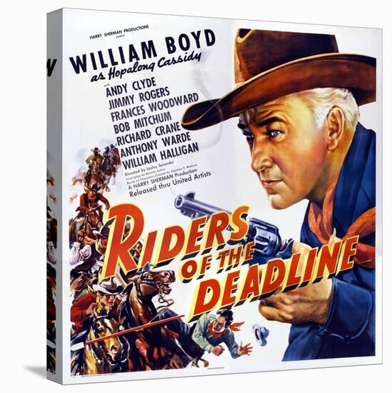 Riders of the Deadline, William Boyd, 1943-null-Stretched Canvas