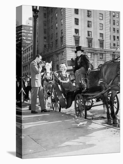 Riding in StyleCarriage Driver at Grand Army Plaza 02002_H)-null-Stretched Canvas