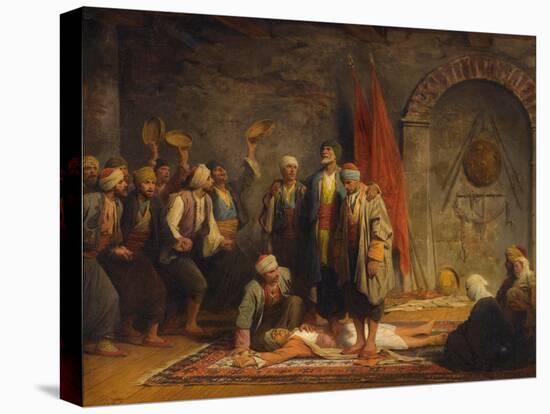 Rifai Sufi Ceremony Pby Yvon, Adolphe (1817-1893). Oil on Canvas, Size : 46,5X55,5, 1879, Private C-Adolphe Yvon-Premier Image Canvas