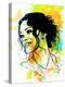 Rihanna Watercolor-Nelly Glenn-Stretched Canvas