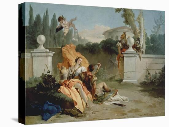 Rinaldo and Armida Surprised by Ubaldo and Carlo-Giovanni Battista Tiepolo-Premier Image Canvas