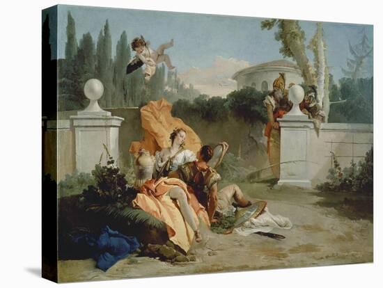 Rinaldo and Armida surprised by Ubaldo and Carlo-Giovanni Battista Tiepolo-Premier Image Canvas